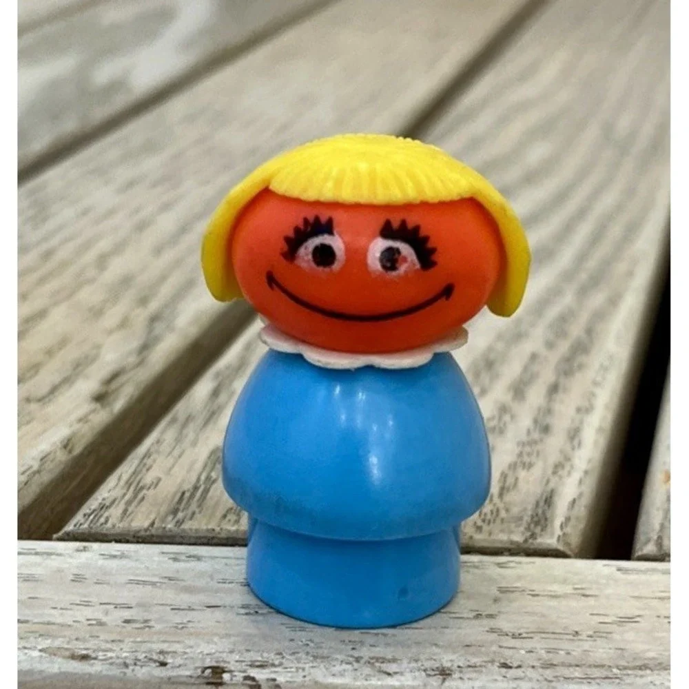 Fisher Price Little People Sesame Street Prairie Dawn Muppets 1975 FPLP NICE